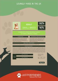 Adult Small Breed Dog Food Sample Pack - 100g - £2.50
